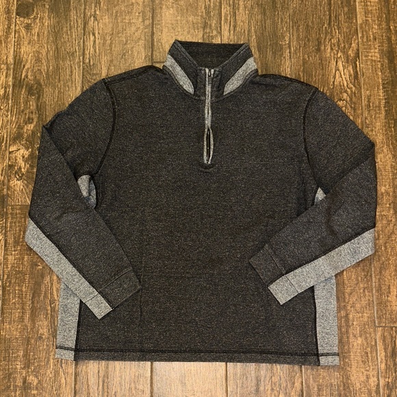 Murano Other - Murano Liquid Luxury Quarter Zip Pullover Sweater Gray Mens XL
